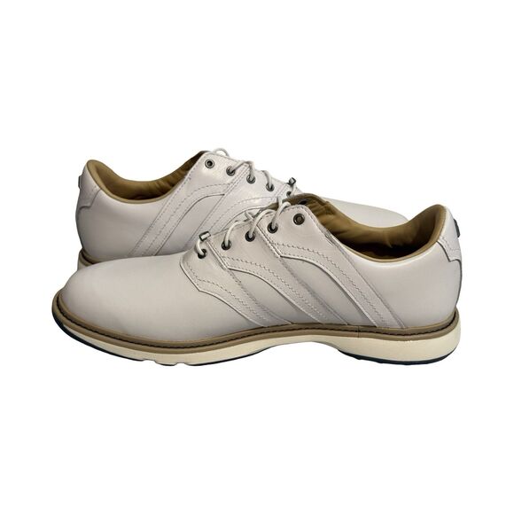 Size 11 Adidas MC Z-Traxion Cloud White Leather Spikeless Mens Golf Shoes IF2713 main image 5